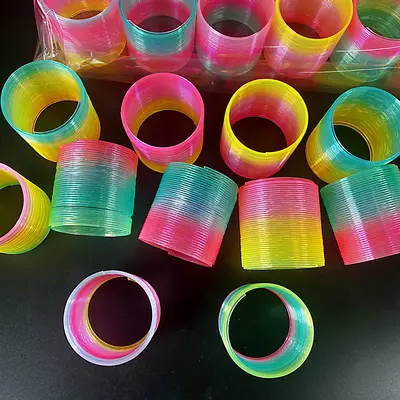 Rainbow Colorful Ring Children's Educational Toy Bagged Set - 3