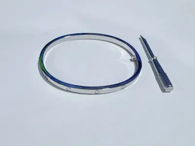 18er Roségold schmales Modell 6. Generation Kart Plus fadeless zehn Diamanten Damenarmband, schmales Modell einzeln gezacktes und einzelner Diamant doppelter Titanstahl Armband - 11