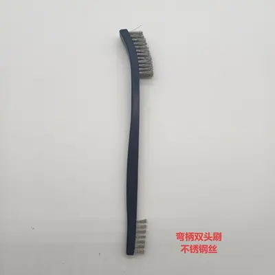 Naylon çift uçlu fırça tabancası fırça parlatma ve dekontaminasyon metal tel fırça bakır tel fırça aracı fırça üç parçalı set - 8