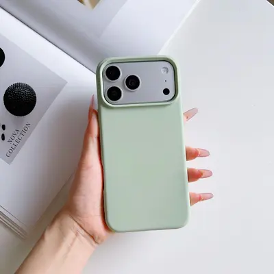 Macaron color liquid silicone iPhone 17 Pro Max case minimalist - 9