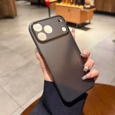 iPhone 18 Pro Max için ultra ince mat silikon kılıf - 10