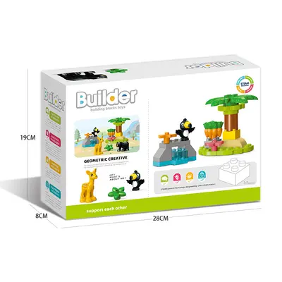Kinder-Waldtier-Bausteinspielzeug