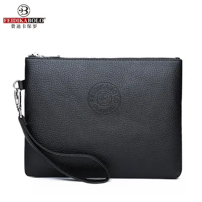 Men's Daily Clutch Bag, PU Leather, Large Capacity with Wallet and Phone Compartment - 10