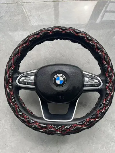3D Diamond Honeycomb Car Steering Wheel Cover for All Seasons - 12