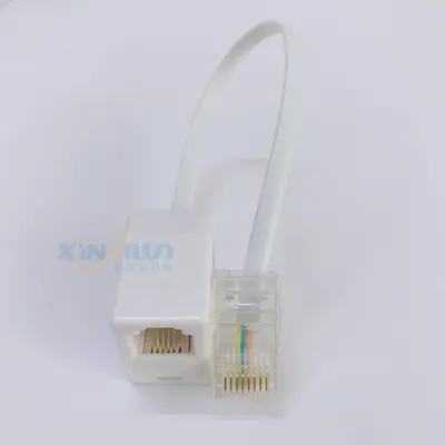 RJ45 - RJ11 Ağ-Telefon Adaptörü, 8P8C'den 6P4C'ye Dönüştürücü Konektör