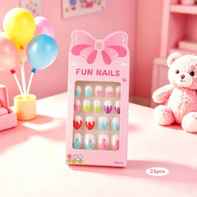 Kinder-Steckfingernägel, 24 Stück, Spielzeug-Nagelset - 7