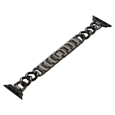 Strap for Huawei and Apple iWatch, Single Row Denim Chain Metal Alloy, Women - 8