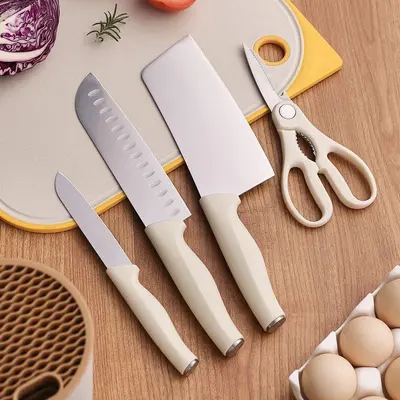 Kitchen knife set, 5-piece, stainless steel, vegetable and fruit - 5