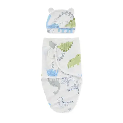 Newborn Swaddle Blanket with Hat Baby Sleeping Bag - 11