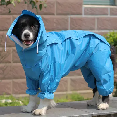Reflective Dog Raincoat, One-Piece Overall - 10
