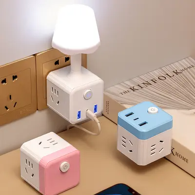 Rubik cube night light, USB charging, bedside lamp