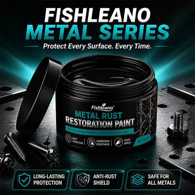 FISHLEANO Metal Anti-Rust Repair Paint and Stainless Steel Care Paste