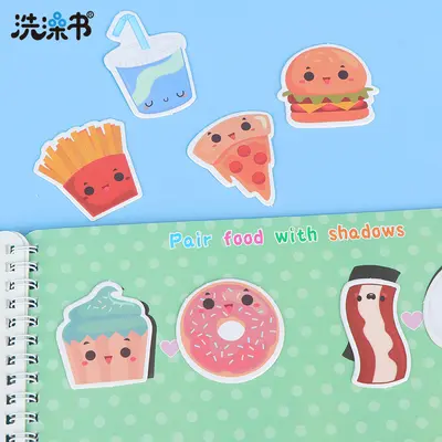 Wiederverwendbares Klett-Stickerbuch für Kinder, Frühförderung