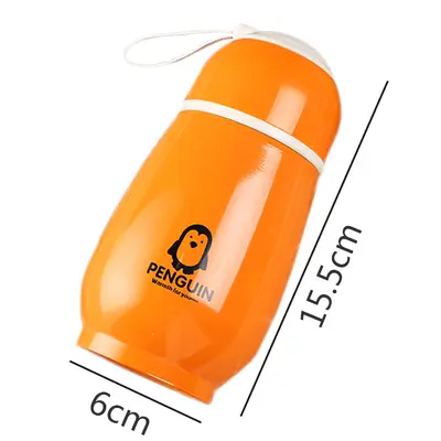 Children's Stainless Steel Thermos Cup, Penguin Design, Printed Logo - 6
