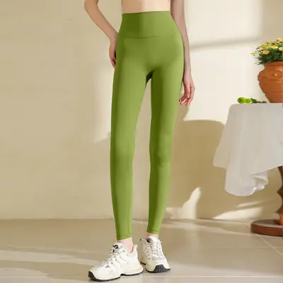 High-Waist Yoga Leggings, Butt-Lifting, Seamless Bare-Feel - 9