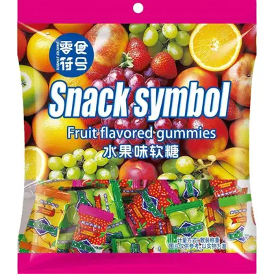 Mixed Fruit Flavored Gummy Candy, Snack Sweets - 5