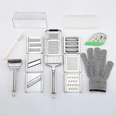 Gemüseschneider-Set mit 7 austauschbaren Klingen - 5