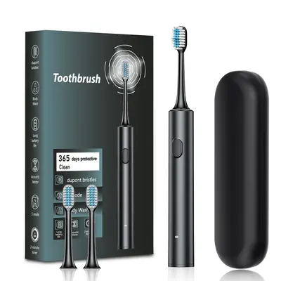 Cross-border New Electric Toothbrush Manufacturer Wholesale Adult Sonic Vibration Toothbrush Couple Household USB Rechargeable Toothbrush