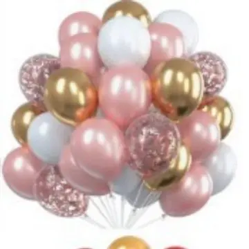 12 Inch Gold Long Sequin Confetti Balloon Set for Birthday Party - 13
