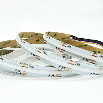 24V COB vierfarbiges RGBW LED-Streiflicht 12V 5mm fünffarbiges RGBCW 5V 8mm RGB Farbstreiflicht