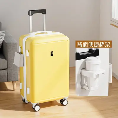 Large Capacity Silent Wheel Combination Lock Trolley Suitcase - 6