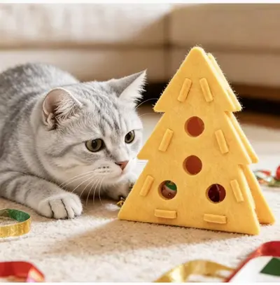 Moving Cat Toy Ball with Bell, Hollow Self-Play Interactive Design - 7