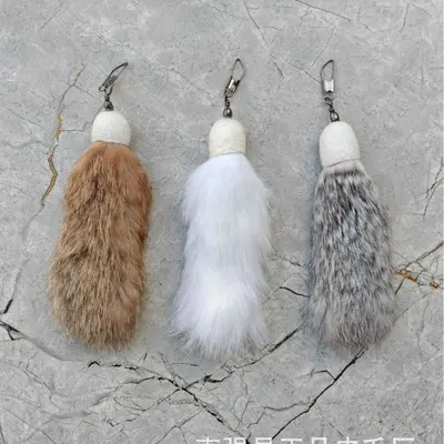 Real Rabbit Fur Octopus Cat Toy - 4