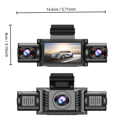2026 Amazon Bestseller Auto DVR Ultra HD 4K Front- und Rückansicht Drei-/Vier-Kanal-Aufnahme WiFi Smartphone-Konnektivität Dashcam