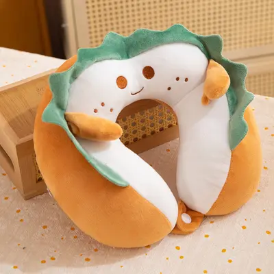 Toast-Shaped U Pillow Office Nap Pillow Cute Cartoon