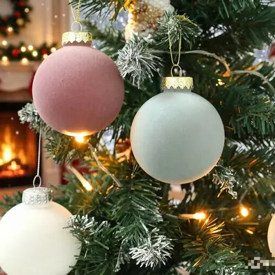 8 cm Christmas Tree Hanging Ball Ornament - 3
