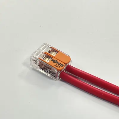 Wago 221-412 Wire Connector, Push-In Spring Terminal, Insulated