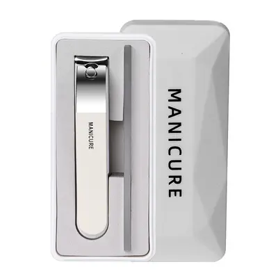 Nail clipper set with glass file, 6-piece portable
