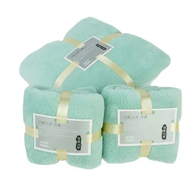 Mercan polar fleece havlu üç parçalı set - 6