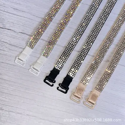 Elastische abnehmbare BH-Träger mit Strass