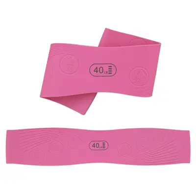 Yoga Resistance Band for Leg Strength Training, 100% Natural Silicone Elastic Band - 8