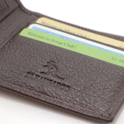 Gerçek Deri Retro Sade RFID Korumalı Erkek Cüzdanı Çok Fonksiyonlu Bozuk Para Bölmeli - 4