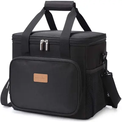 Große PEVA-Picknick-Kühltasche, wasserdicht, mit Umhängegurt