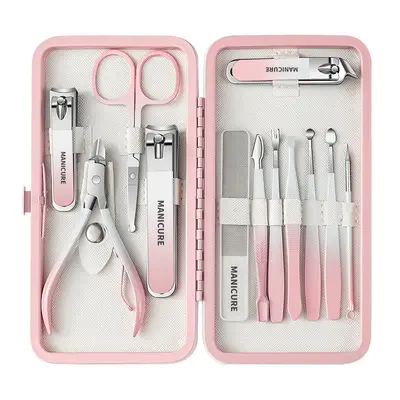 Complete manicure and pedicure nail care tool set