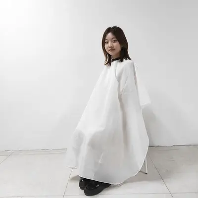 Rutschfester Friseurumhang aus Polyester-Taft - 11