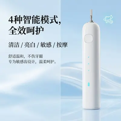 跨境电动牙刷成人4模式软毛电动牙刷usb充电款声波家用电动牙刷