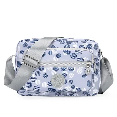 Cloth bag multilayer backpack crossbody nylon canvas bag middle-aged mother bag small bag elderly grandmother Oxford fabric women's bag - 12