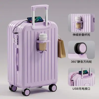 Trolley-Koffer mit Zahlenschloss, robust und langlebig - 12