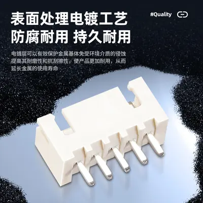 XH2.54 Beige 3-Pin Straight Header Connector 180° Heat-Resistant Nylon