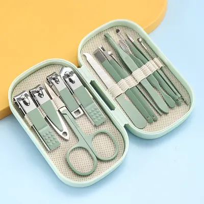 Multifunctional nail care set, stainless steel, gift box - 10