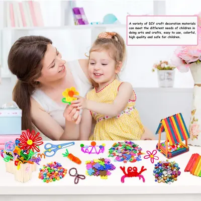 Children's Handmade Educational Toy Material Kit, 1200 Pieces - 4