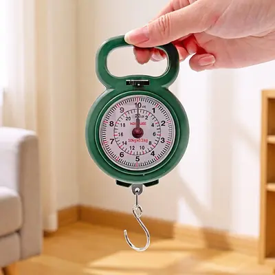 Portable mechanical spring scale, 10kg capacity