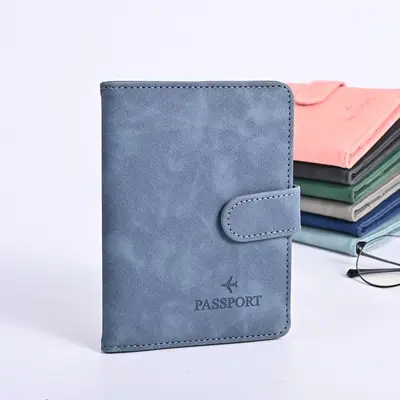 Leather Passport Holder, Multi-Card, PU Thickened - 9