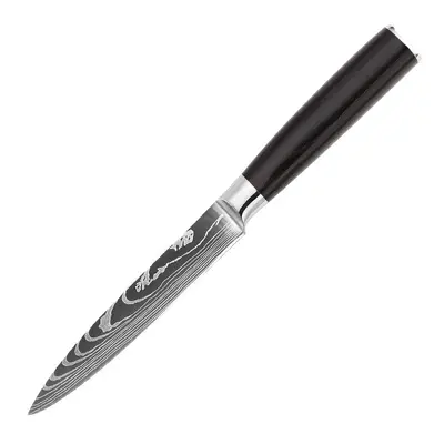 Damascus pattern kitchen knife set with chef knife - 7