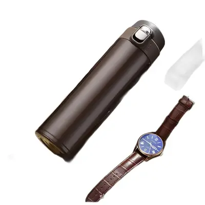 Edelstahl-Thermobecher mit Springdeckel - 6