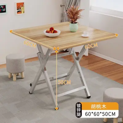 Katlanabilir masa yemek masası gece pazarı aperatif basit yuvarlak masa kiralama ev açık taşınabilir durak yeme kare masa küçük masa - 7